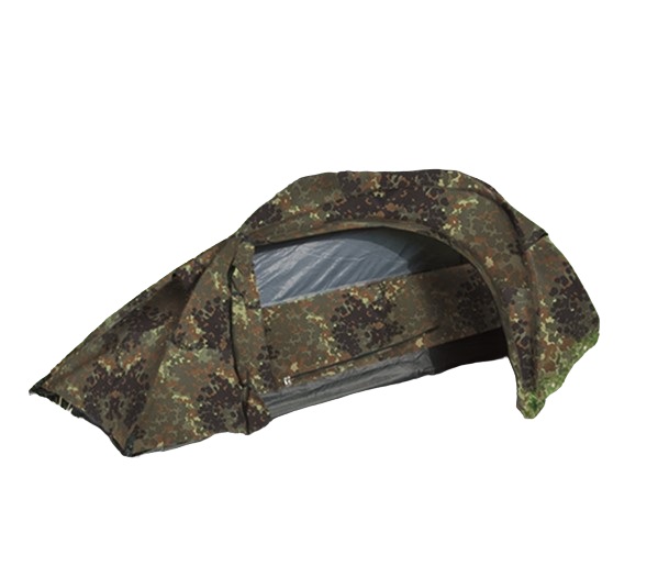 Mil-Tec Einmannzelt Recom Flecktarn