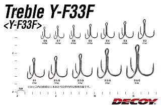 DECOY Haken Y-F33F Drillinge - Gr. 3 | Huntworld.de