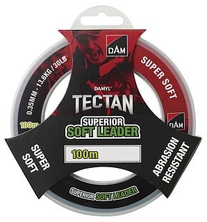 Schnur DAM Tectan Superior Soft Leader 100 m 0.50 mm 22.7 kg 50 lb. Green Transp | Huntworld.de
