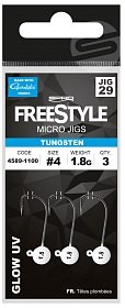 SPRO Jig-kopf FreeStyle Tungsten Micro Jig29 Glow 3,5 g #2        