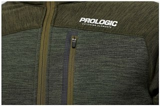 Prologic Langarm T-Shirt Tech Fleece Green Melange | Huntworld.de