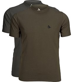 Seeland T-Shirt Outdoor Raven/Pine Green 2 St.