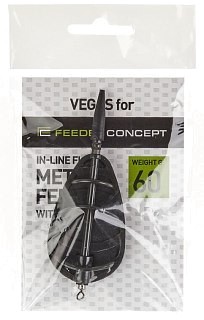 Futterkorb Feeder Concept Vegas Flat Method 60 g | Huntworld.de