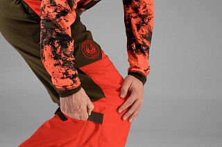 Härkila Hose Wildboar Pro Wildboard Orange/Willow Green | Huntworld.de