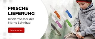 Frische Lieferung: Kindermesser der Marke Schnitzel