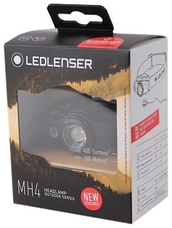 Stirnlampe Ledlenser MH4 schwarz  | Huntworld.de