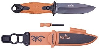 Browning Messer Ignite New Orange 10 cm Polymer Griff Polymer Scheide | Huntworld.de
