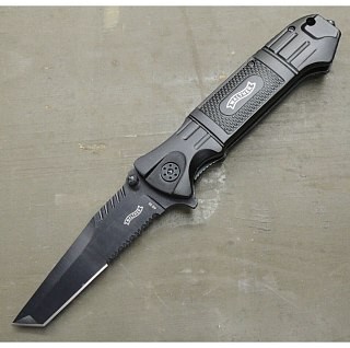 Walther Messer Black Tac Tanto Knife, schwarz, 199mm | Huntworld.de